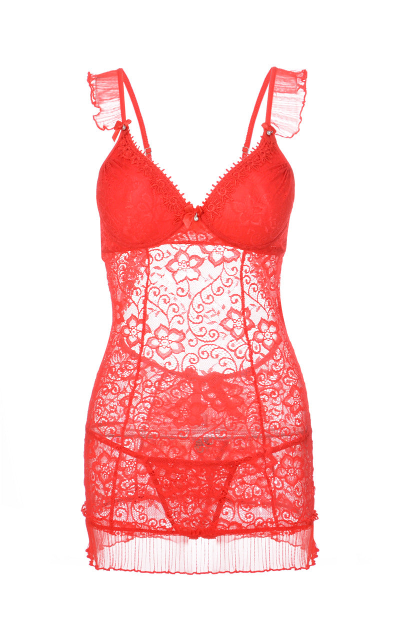 Floral Lace Lingerie Slip Dress