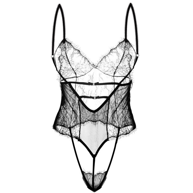 Dainty Vintage Lace G String Teddy - Theone Apparel