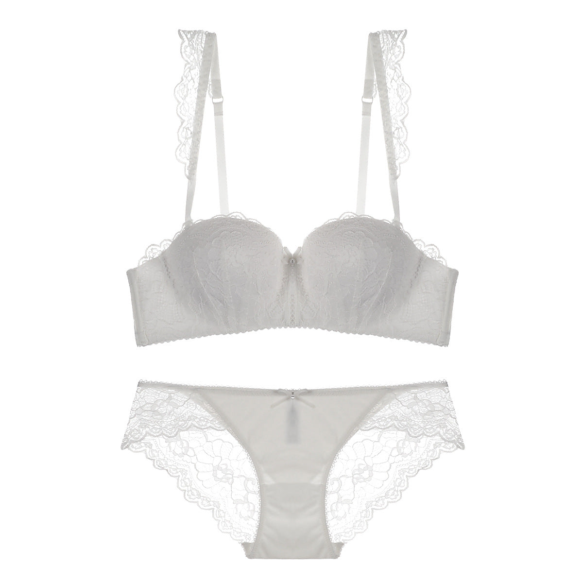 Lace Strap Balconette Bra dan Panty Set