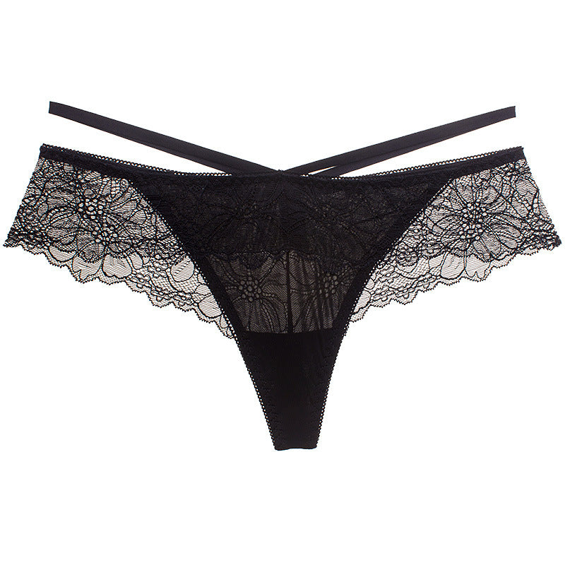 Lace and Ruffles Thong Panty