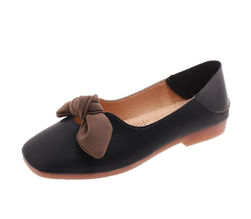 Floppy Bow Cushion Sole Ballerinas