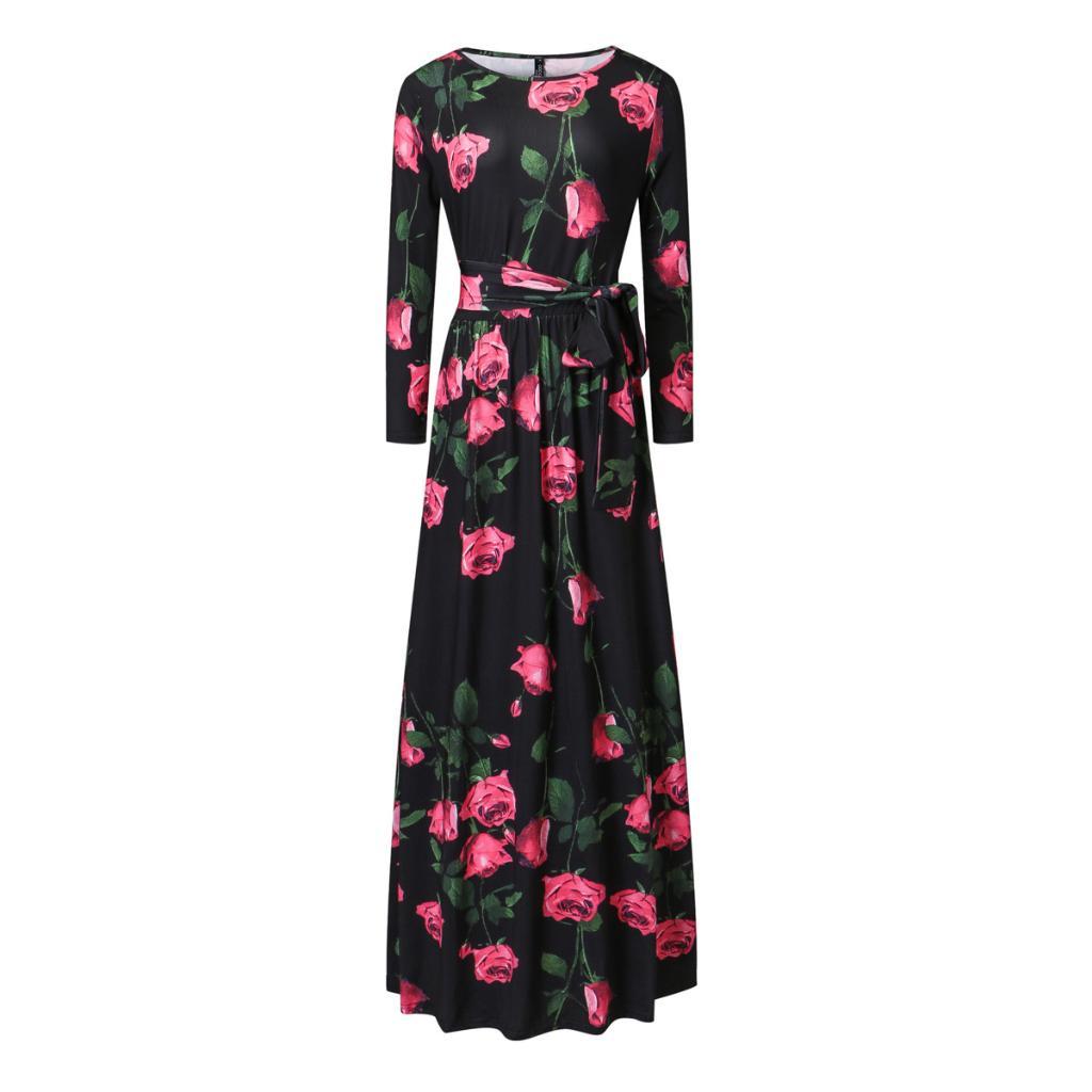 Mooie roze bloemenprint wrap jurk