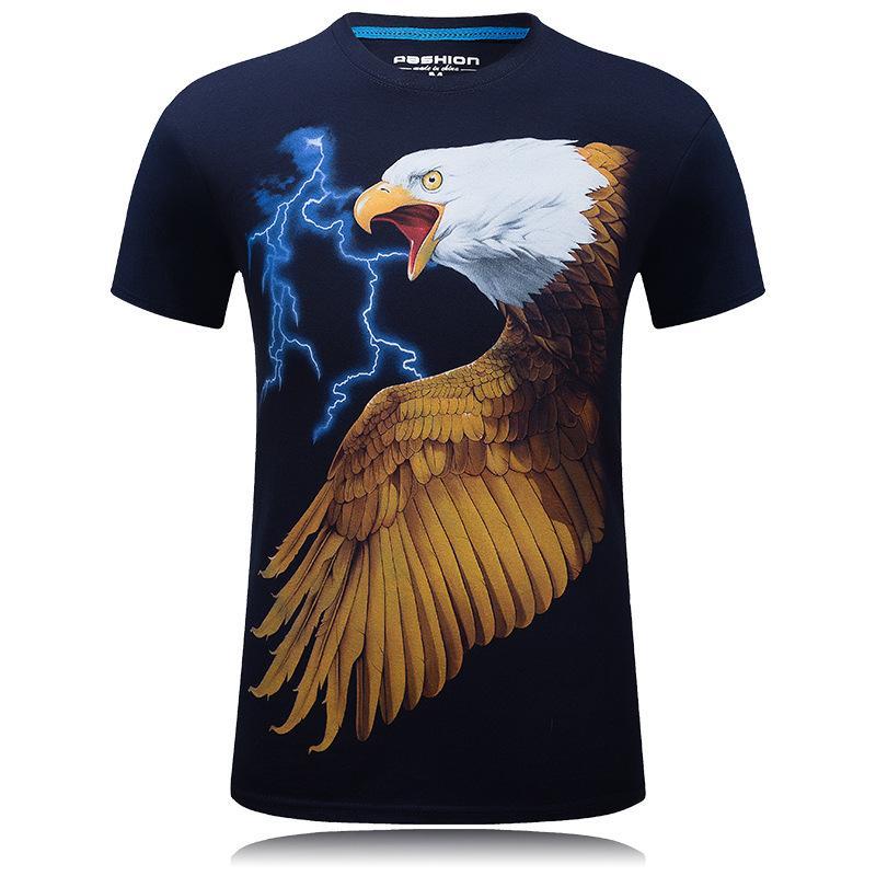 Lightning Strikes Eagle Flies USA Shirt