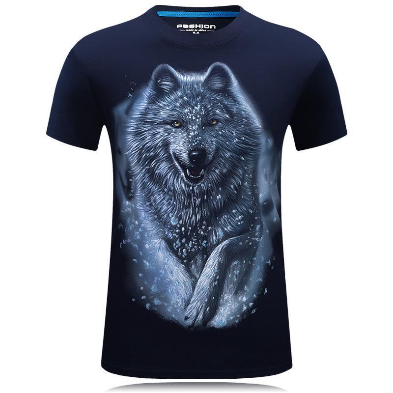 Witte wolf Wonderland grafisch tee