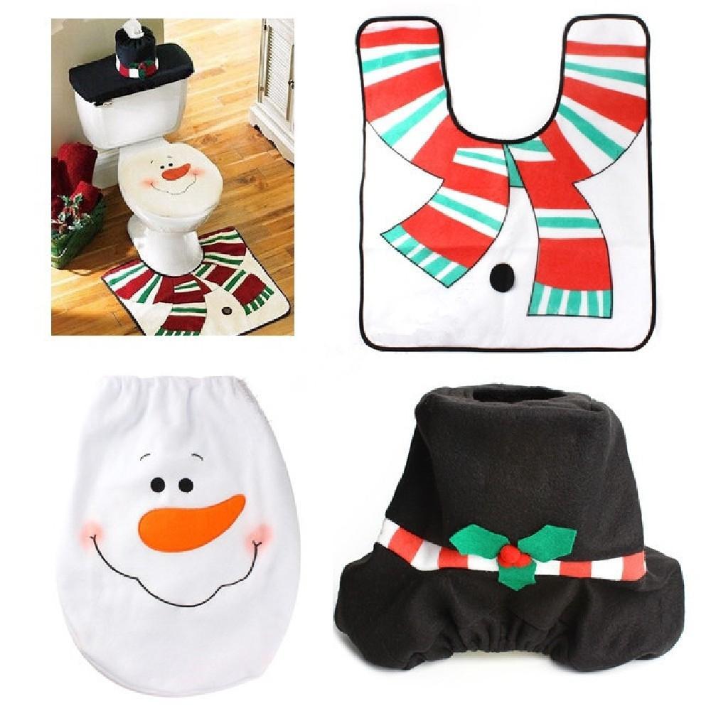 Cheerful Snowman Decorative Washroom Set - THEONE APPAREL