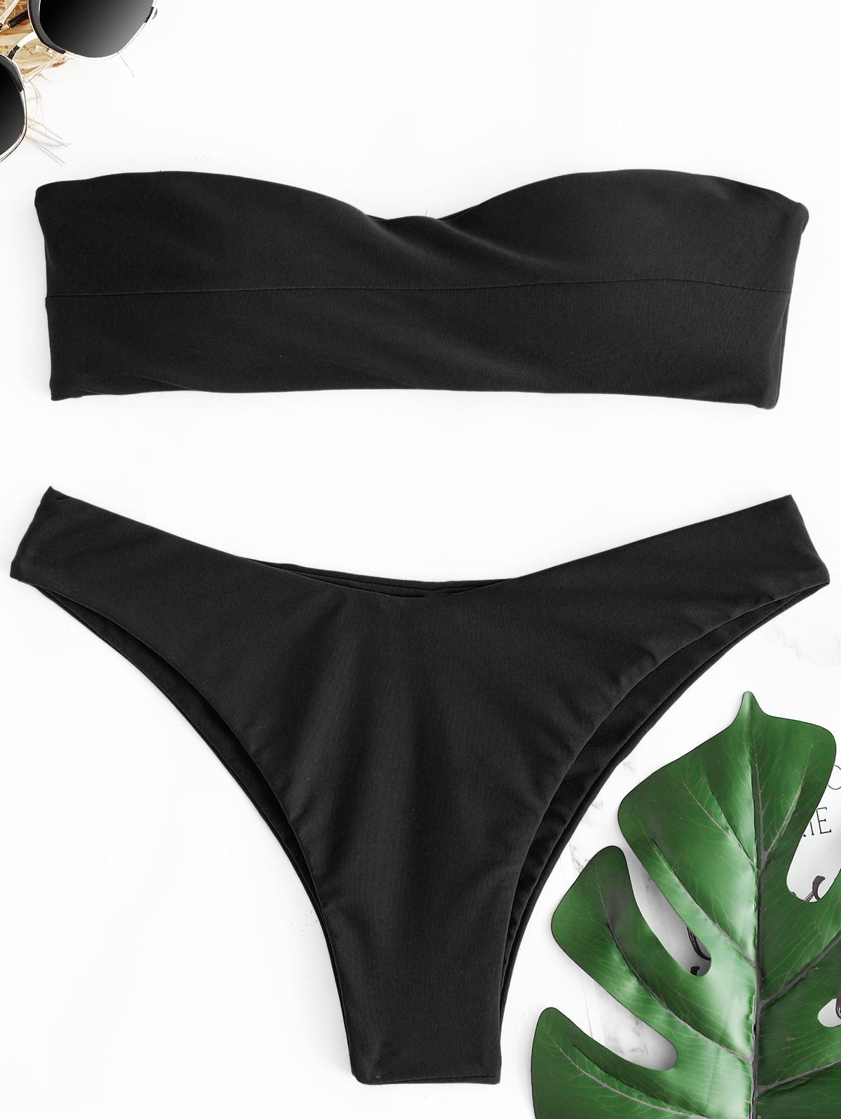 Chic Bandeau Thong Bikini Set - Theone Apparel