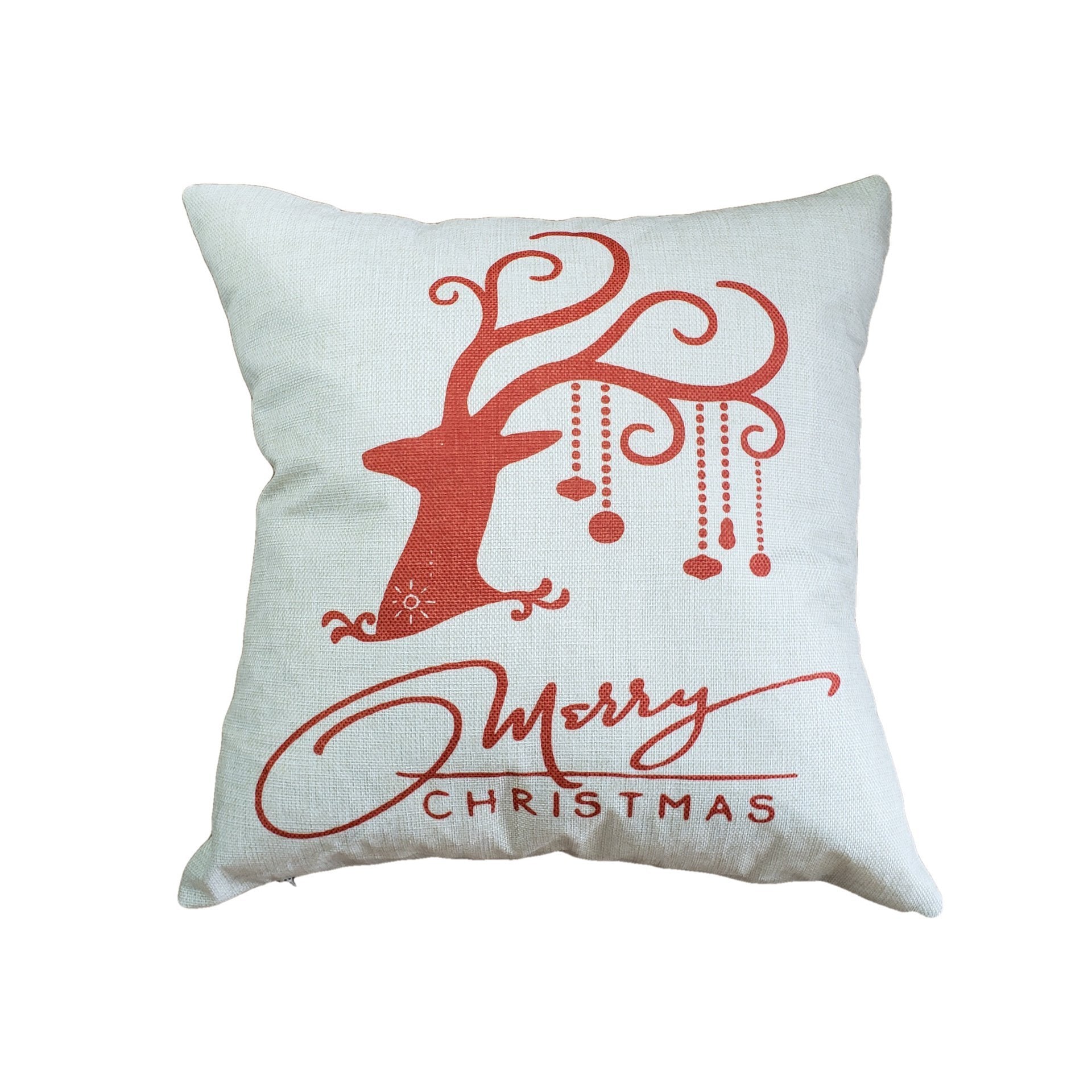 Country Christmas Square Pillow Covers - Theone Apparel