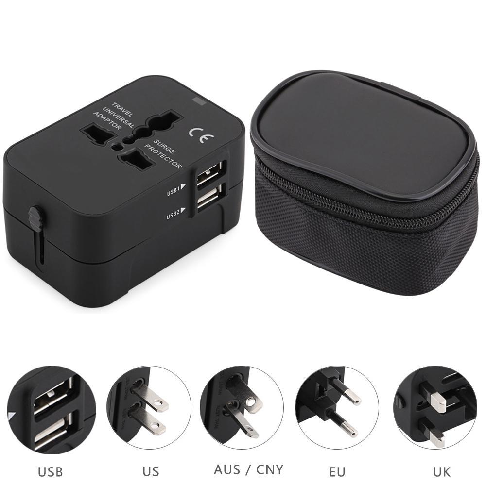 External Universal Dual USB Charging Port-Black-Theone Apparel