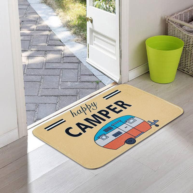 Happy Camper Mini RV Door Mat-621-0005-S1-Theone Apparel