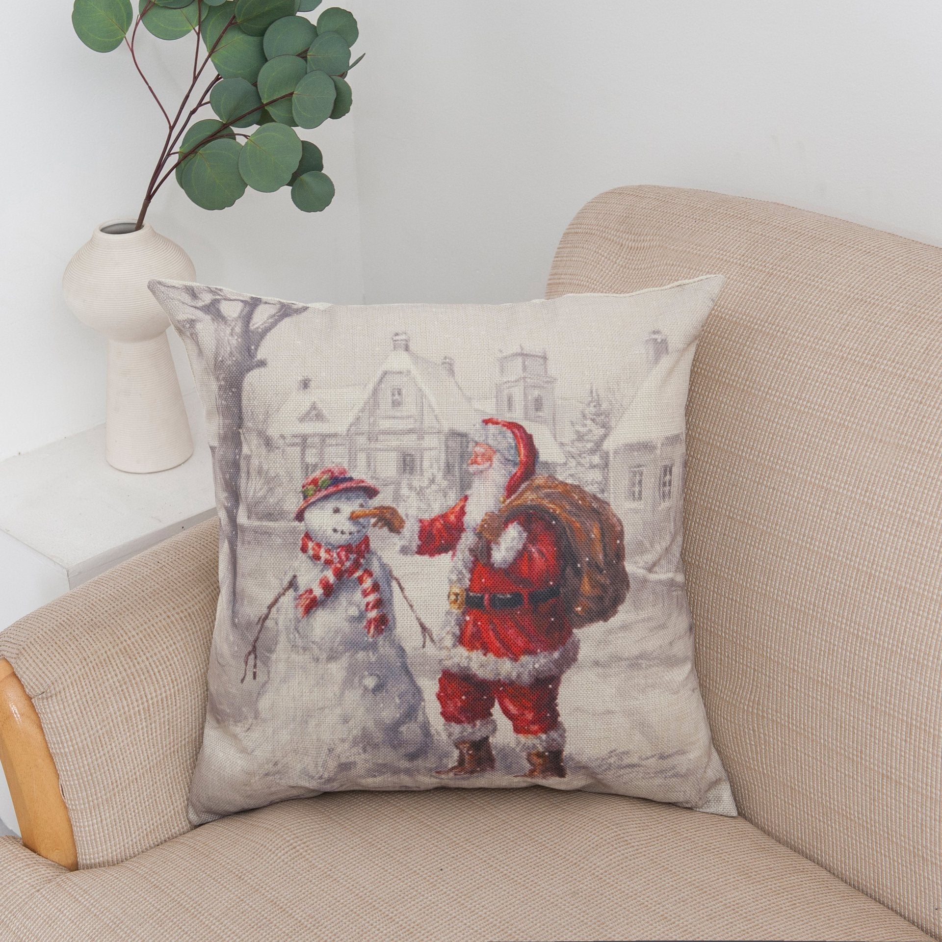 Happy Holiday Christmas Pillow Covers