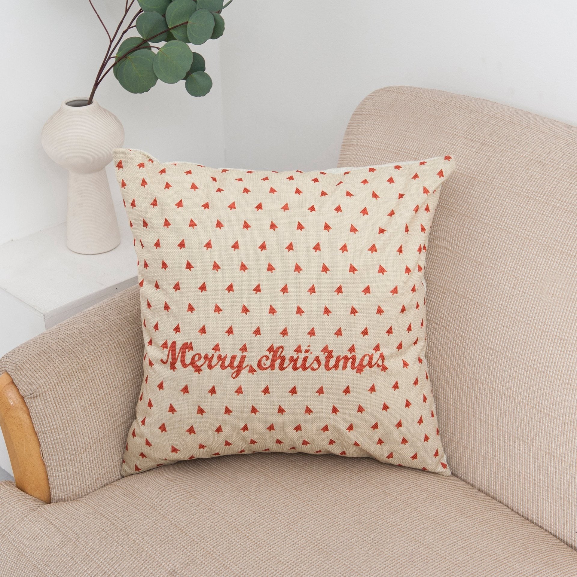 Happy Holiday Christmas Pillow Covers