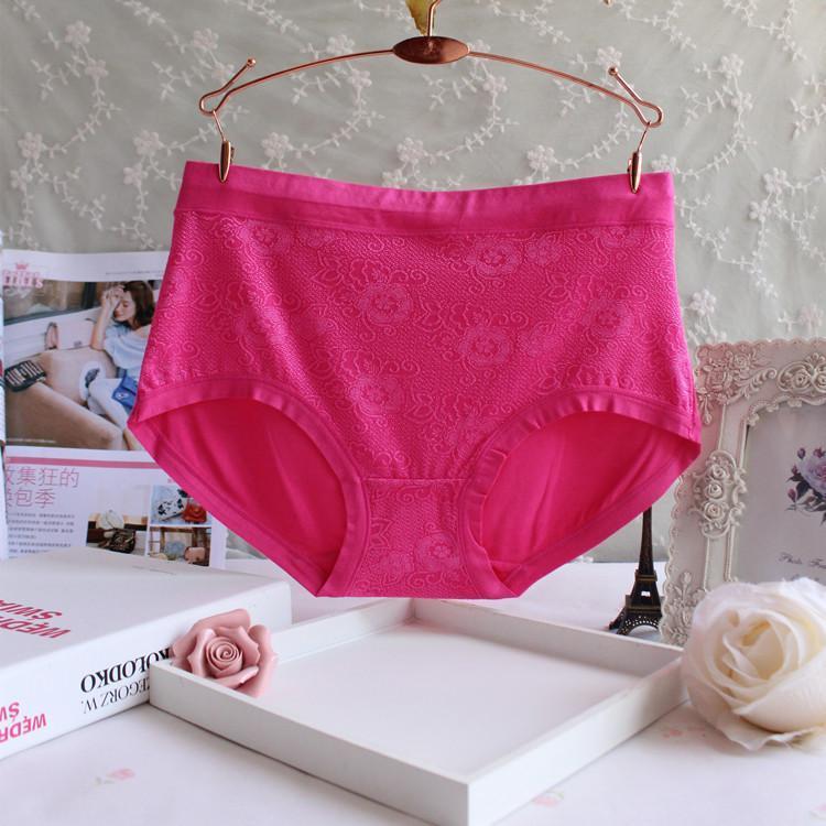 High Waist Black Brief Panty-Rose Red-Theone Apparel