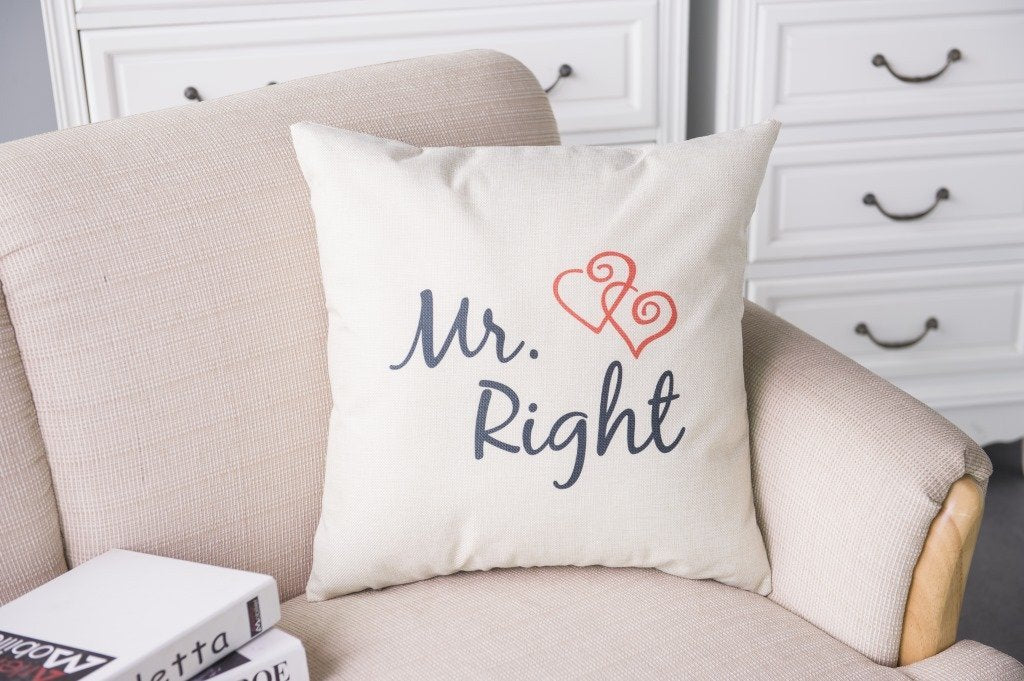 His and Her Couples Pillow Cover-601-0014-S2-Theone Apparel