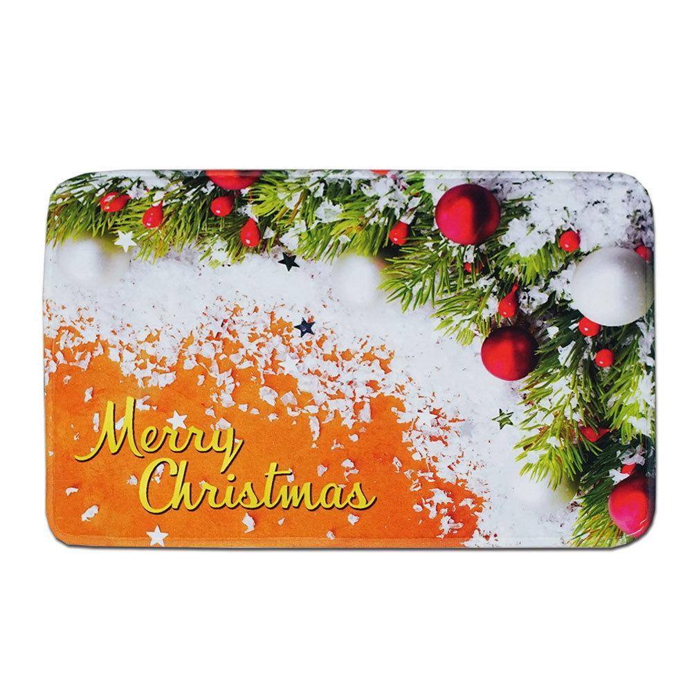 Holiday Cheer Christmas Greetings Door Mat