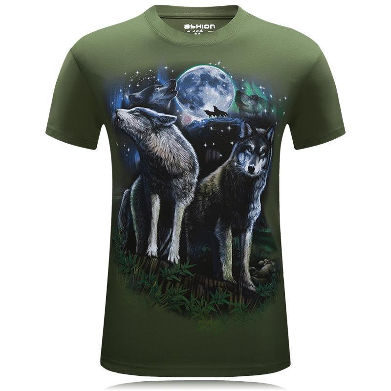 Howling Wolf Duo Scenery Shirt