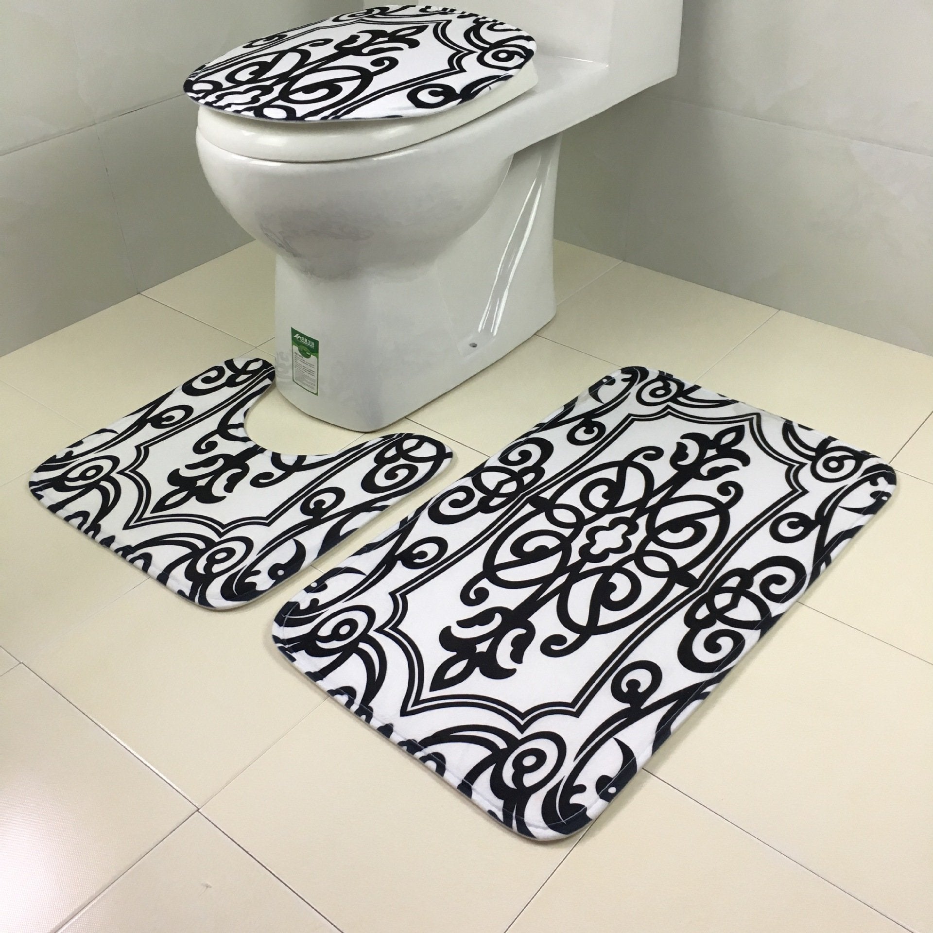 In the Wild Animal Print Bath Mat Set