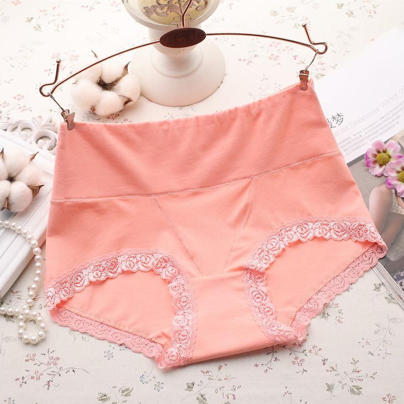 Lace-Trimmed Contour Hip Hugger Panty-Orange-Theone Apparel