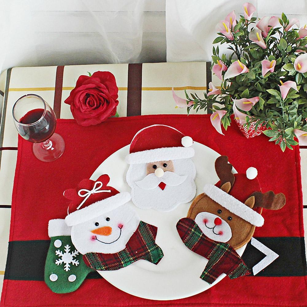 Merry Christmas Snowman Cutlery Bag