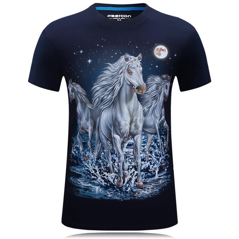 Moonlight Magic White Horse Shirt