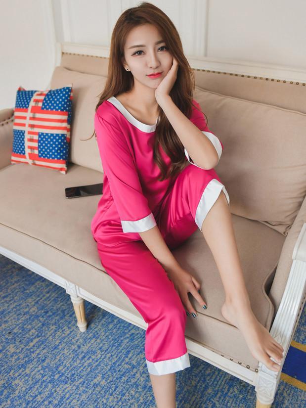 ¾ Sleeve PJ Pants Conjunto