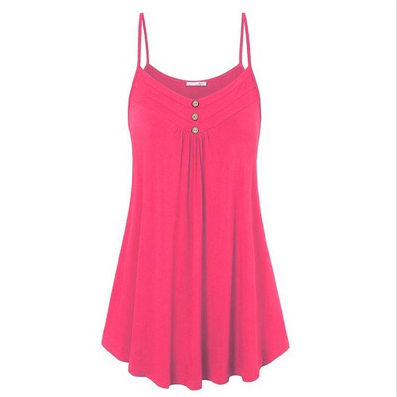 Pleated Loose Fit Camisole Tank