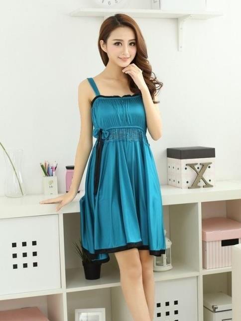 Pleated Mini Dress with Lace - Theone Apparel