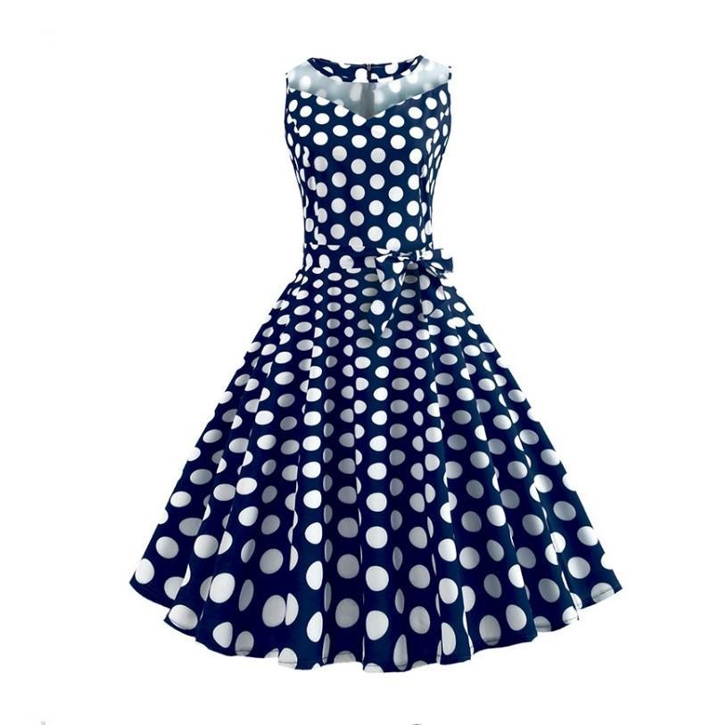 Pop Trends Polka Dot Print Dress