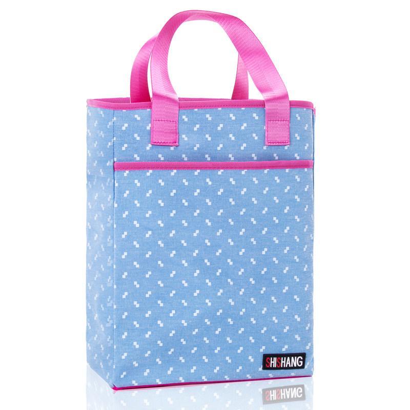 Stampato preppy tote borse extra alte