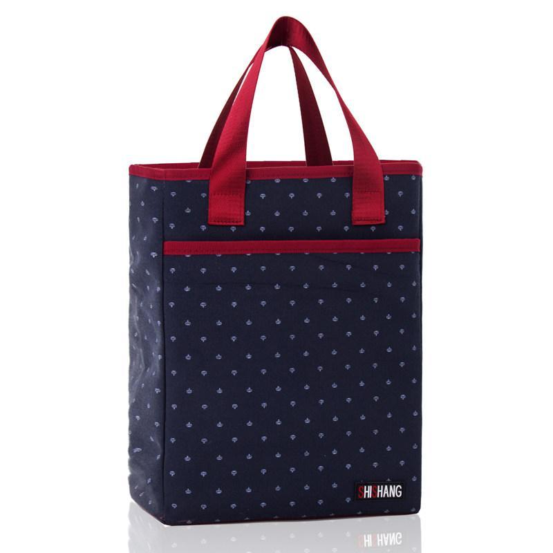 Stampato preppy tote borse extra alte