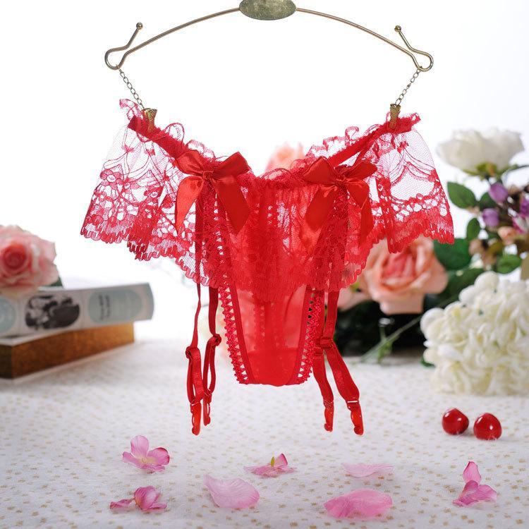 Frilly Lace Skirt Garter Panty