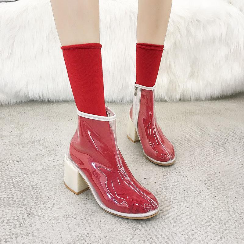 Transparent Clear View Fashion Boots