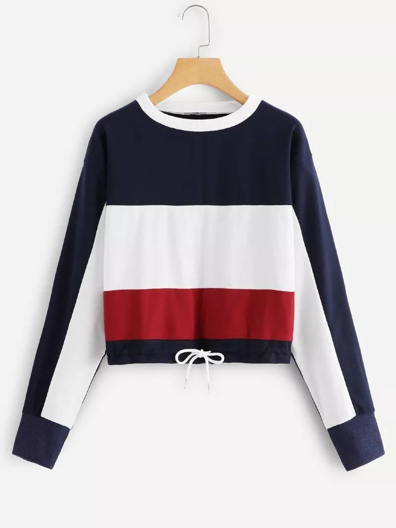 Pull nautique blanc rouge et bleu