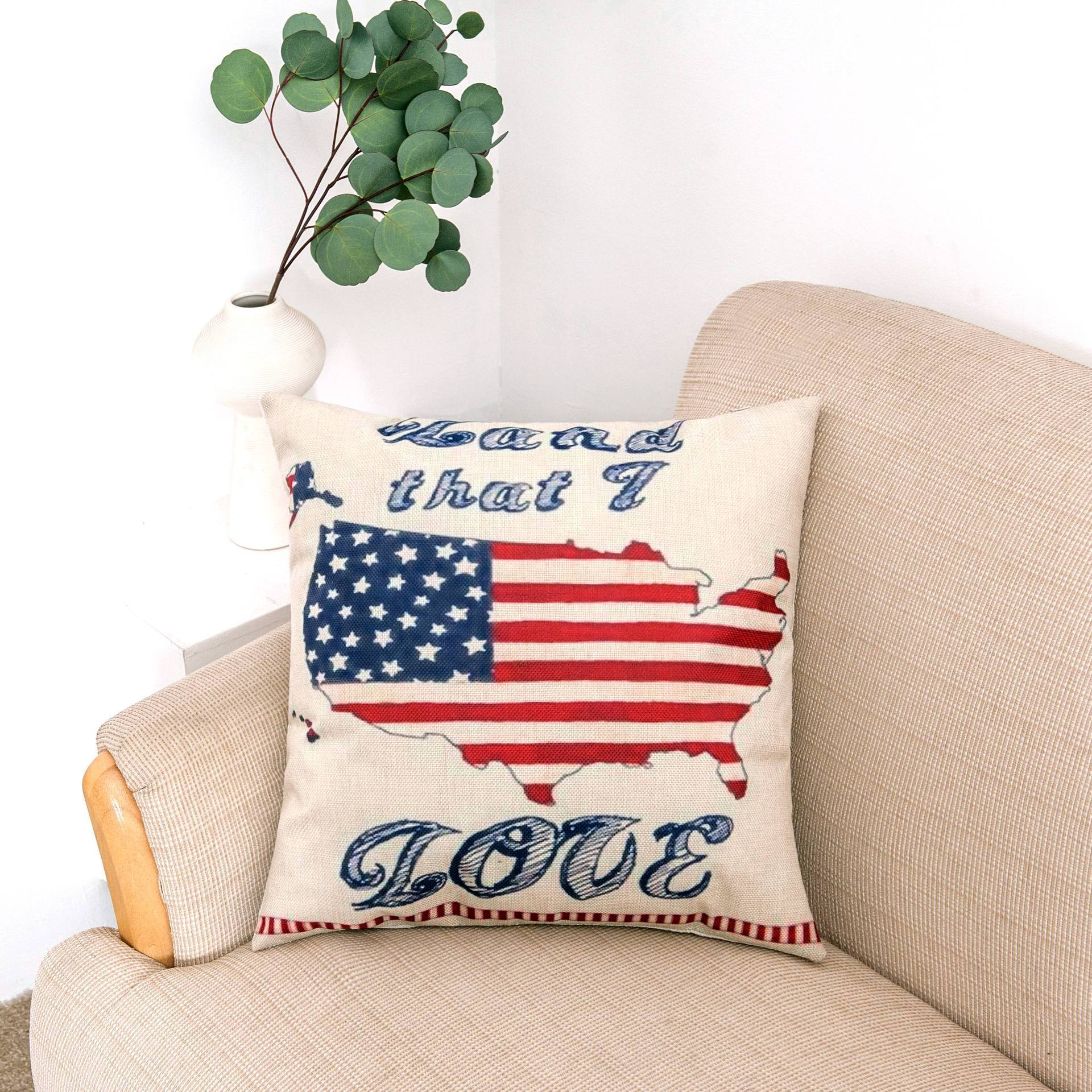 Red White and Blue Patriotic Pillow Covers