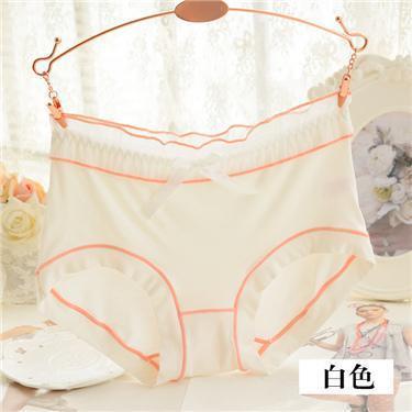 Ruffles and Bows Sexy Hipster Panty-White-Theone Apparel