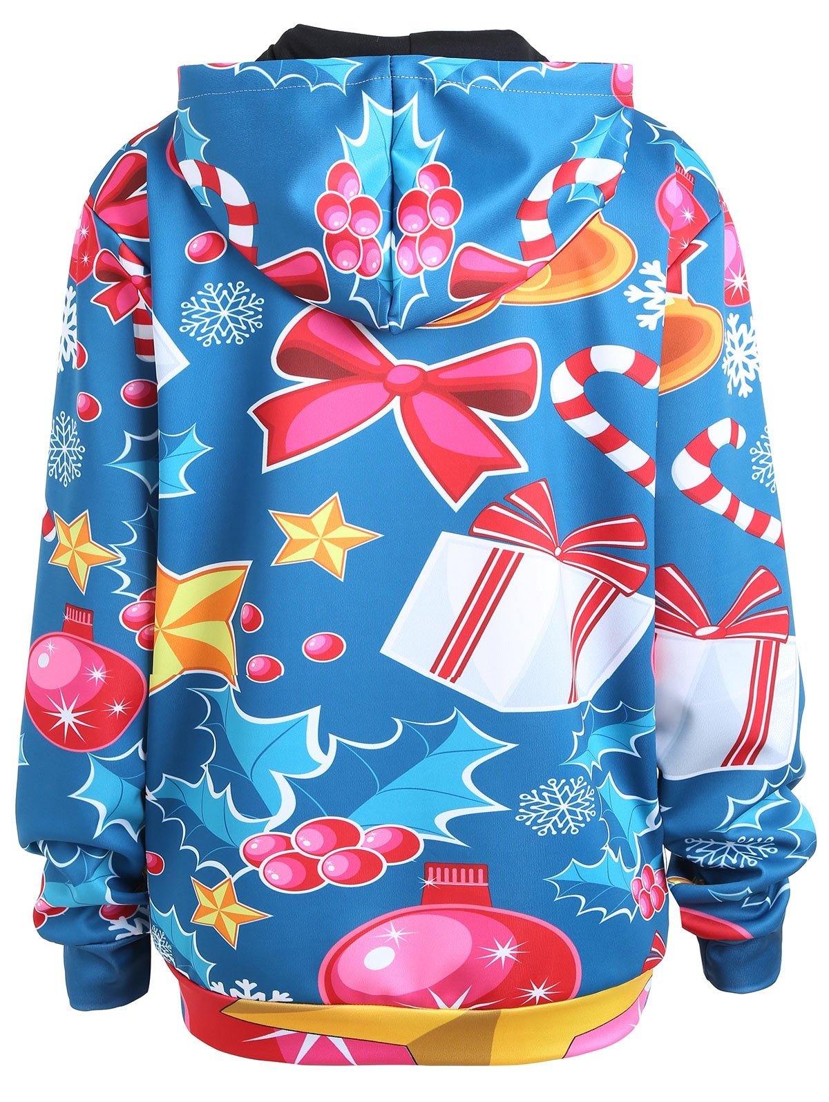 Santa and Reindeer Plus Size Hoodie