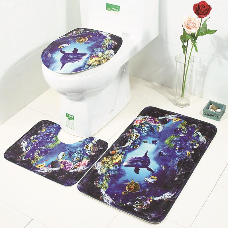 Scenes From Nature Bathroom Rug Set-621-0003-S3-Theone Apparel