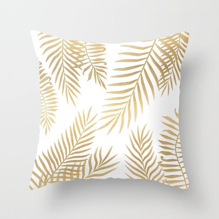 Scripted Gold Foil Pillow Covers-601-0029-S12-Theone Apparel