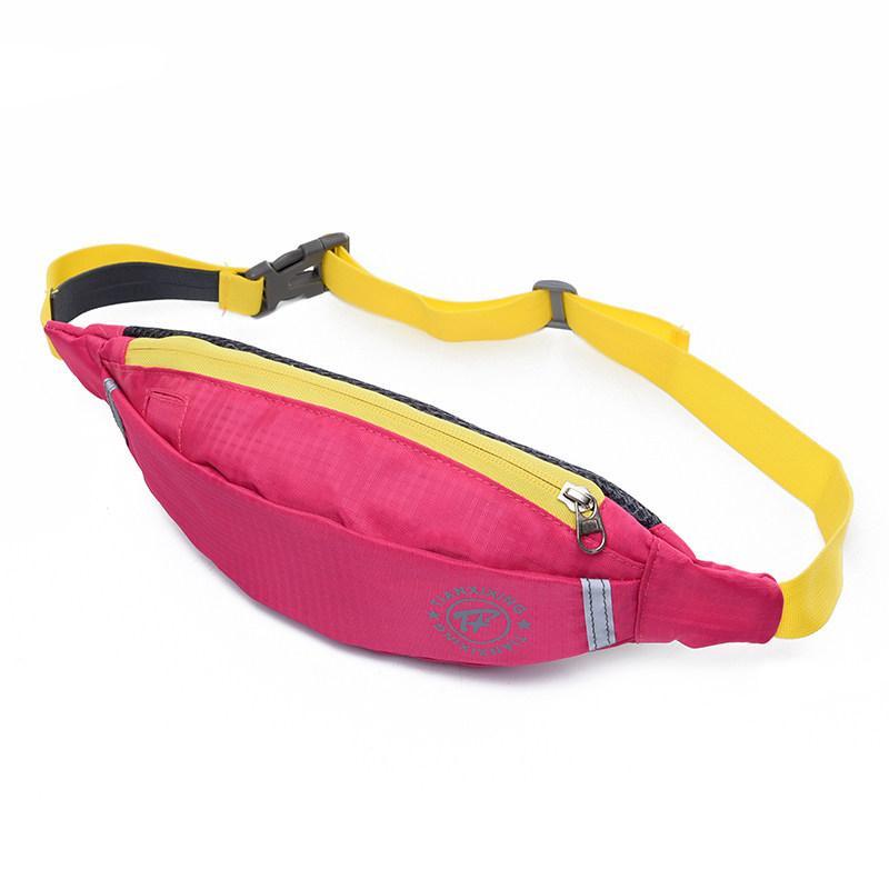 Slim Tech Adjustable Fanny Pack-Rose Red-Theone Apparel