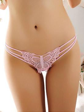 Strappy Butterfly Design G-Sting-Pink-Theone Apparel