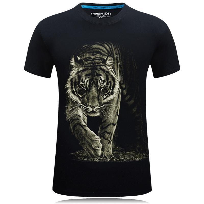 Tiger On The Prowl Shirt-Black-Theone Apparel