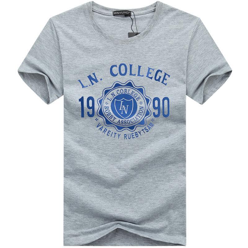 Varsity Co Ed College Shirt-Gray-Theone Apparel