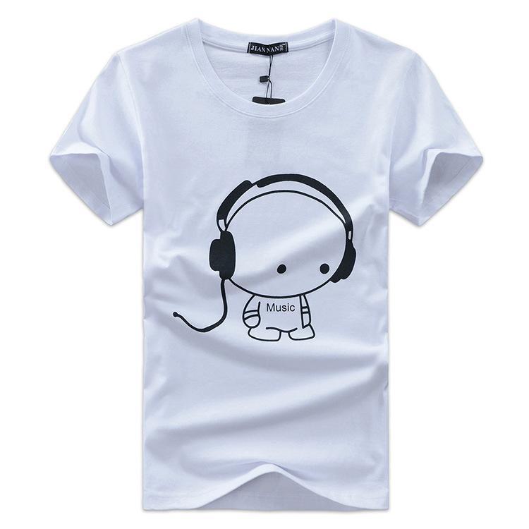 Camicia grafica da plug in cuffie