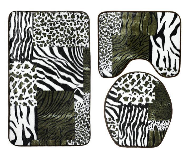 Black and White Print Bath Mat Sets - THEONE APPAREL