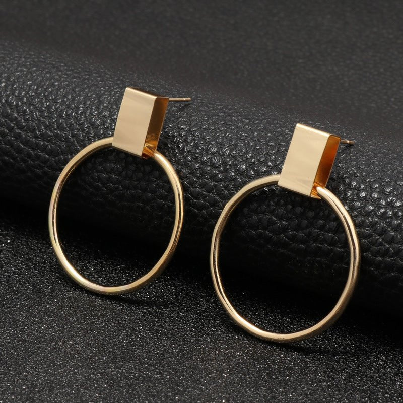 Block Stud and Loop Earrings - THEONE APPAREL