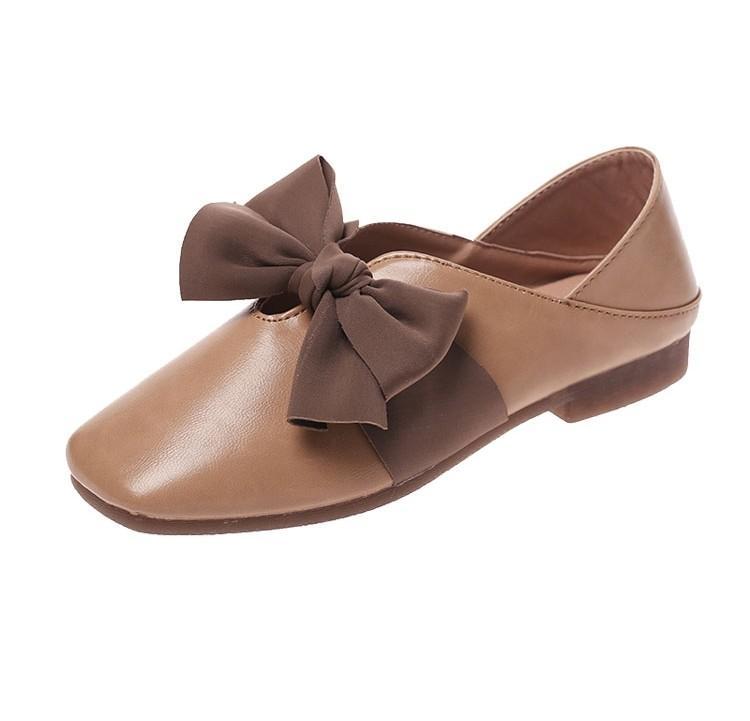 Bow Flop Round Toe Ballet Flats - THEONE APPAREL