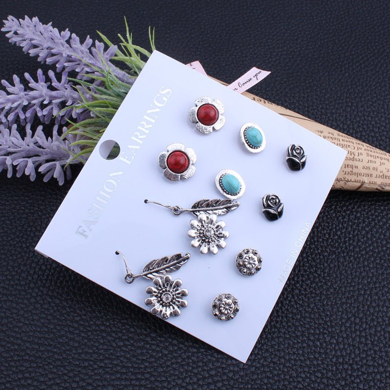 Casual Floral Stud Earrings - THEONE APPAREL